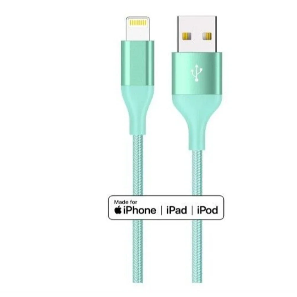 4-Pack iPhone Charger Multicolor 10 Ft, 6Ft, 6Ft, 3Ft, Apple Charger USB To ipho